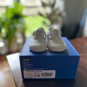 All White Keds size 2M